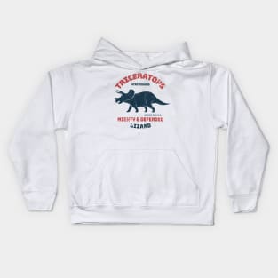 Mighty Lizard Triceratops Dinosaur Kids Hoodie